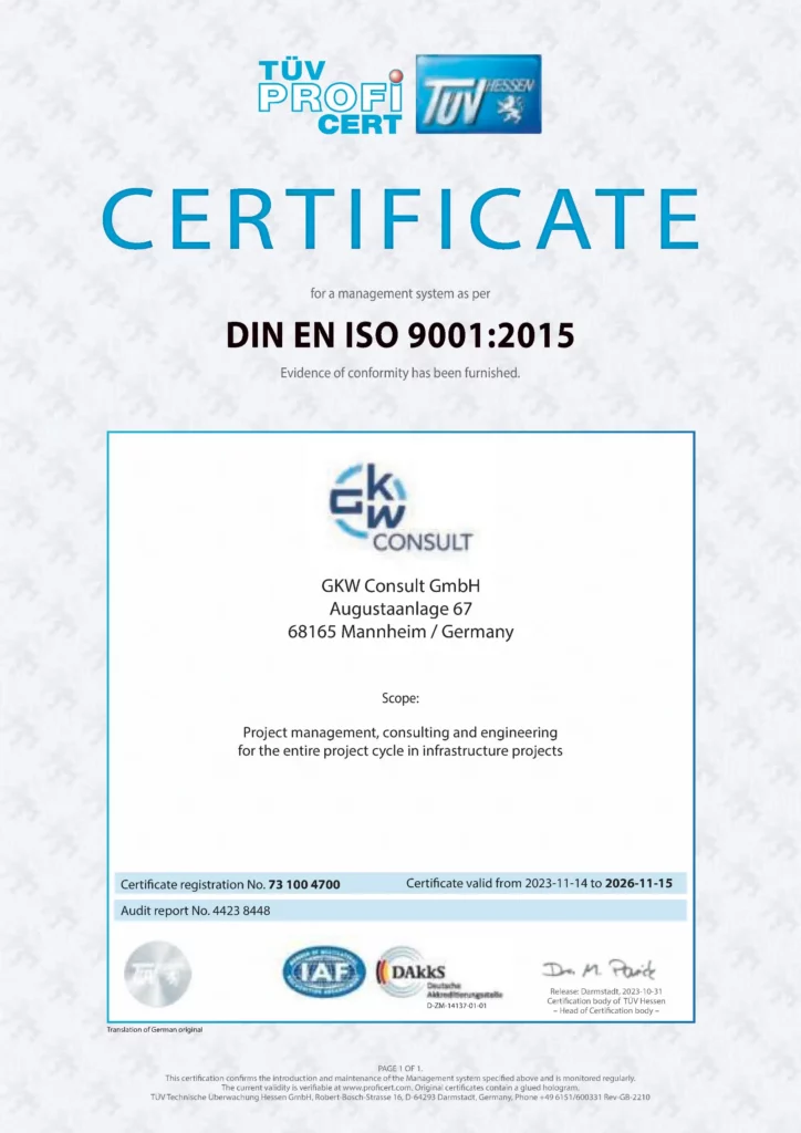 DIN EN ISO 9001 2015 Certificate DIN EN ISO 9001 2015 Certificate